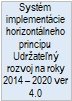 Syst�m implement�cie horizont�lneho princ�pu Udr�ateln� rozvoj na roky 2014 � 2020 ver 4.0