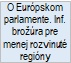 O Európskom parlamente. Inf. brožúra pre menej rozvinuté regióny
