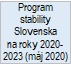 Program stability Slovenska na�roky 2020-2023 (m�j 2020)